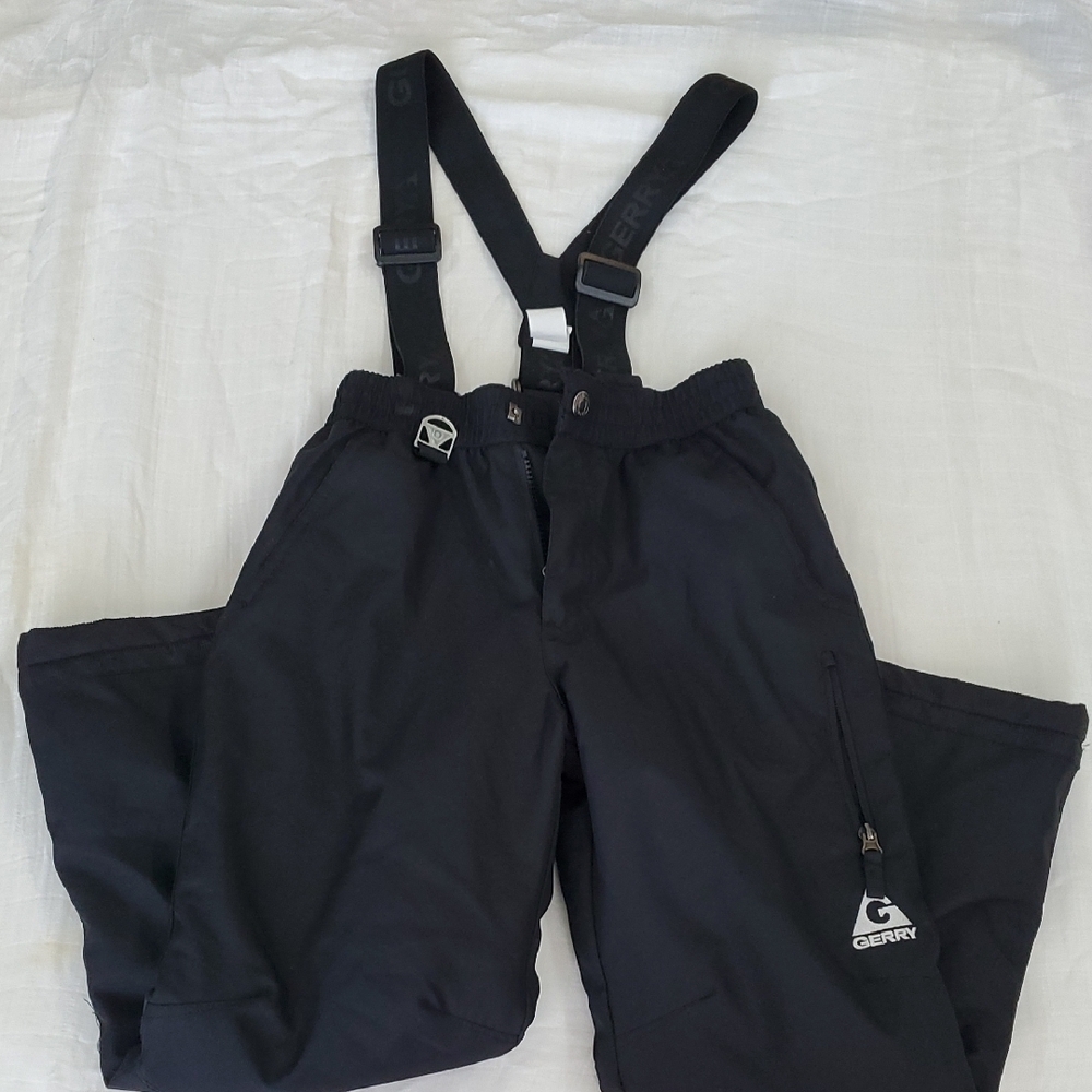 Gerry Kids Black Snow Pants with Suspenders Size S